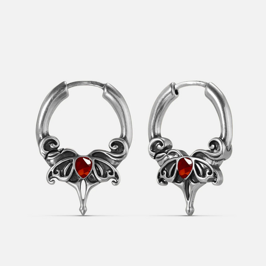 CRIMSON WING EARRINGS